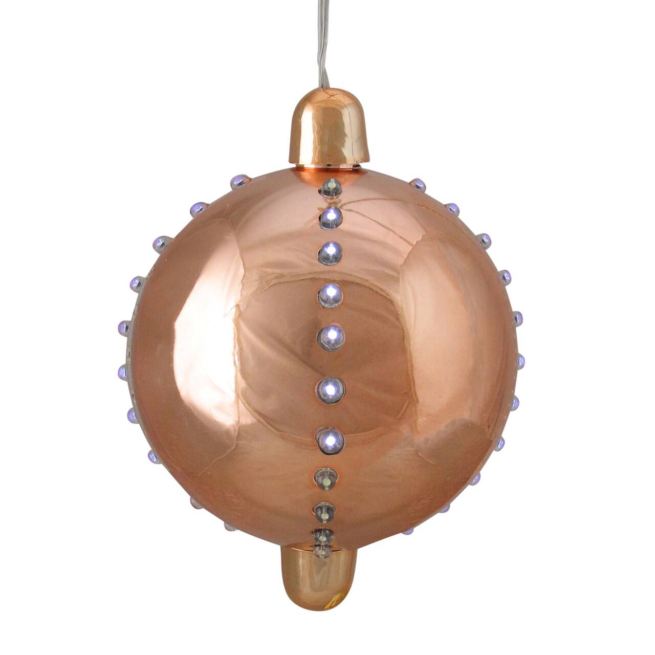 Northlight LED Lighted Cascading Sphere Christmas Ball Ornament - 5" - Copper Brown
